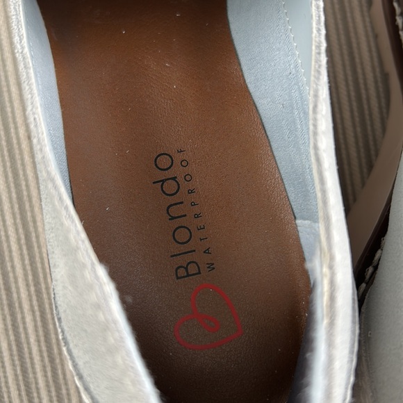 Blonde Dulce light blue suede loafer; never worn; original box - Picture 2 of 5